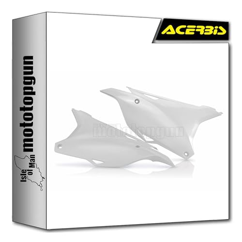 Side panels Acerbis blanc haute résistance compatibles avec Kawasaki KX 85