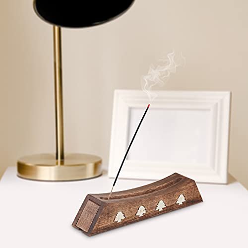 Incense Burner Holder | Incense Stick Holder With Storage | Incense Ash Catcher | Wood Decorative Incense Holder For Spa Yoga Meditation Aromatherapy | Home Office Décor | #TOP2