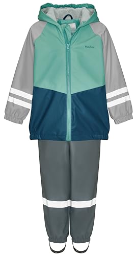 Playshoes Zweiteiliger Regenanzug Fleece-Futter, Gefütterter Matschanzug – Ansicht 3