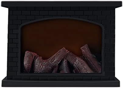 YUMIN Electric Fireplace Lantern Led Flame Log Effect Fire Place Lantern for Home Decor Indoor Christmas Ornaments