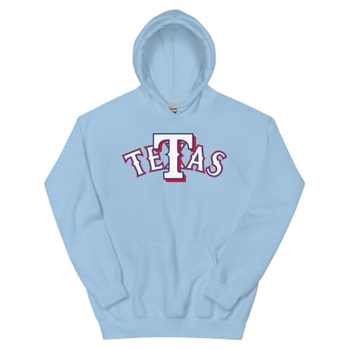 JL TETAS Unisex Hoodie – Soft & Cozy Pullover, Texas Baseball Fan Sweatshirt, Warm & Stylish Fit, Rangers Team