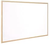 Con Marco de madera Q-Connect Pizarra Blanca Melamina Marco De Madera 40X30 Cm