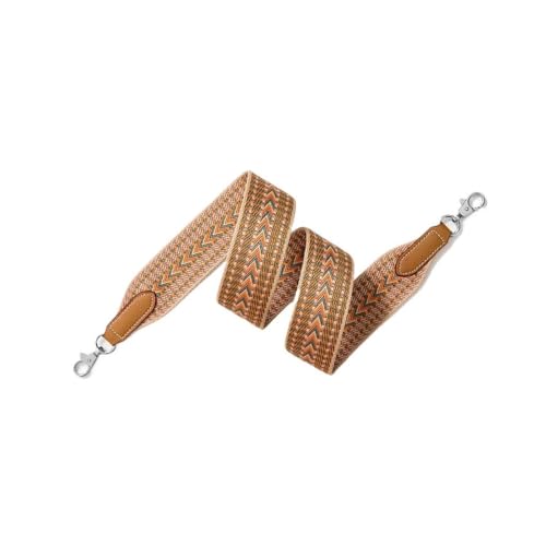 Sangle de sac chic motif classique marron pour vos sorties urbaines et voyages