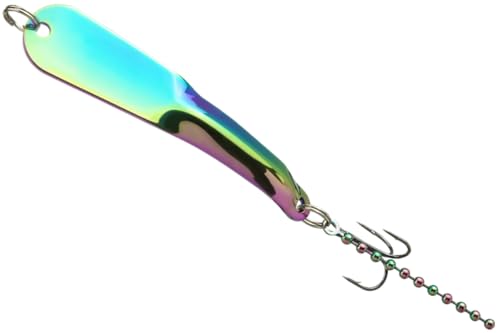IRON DECOY Steely Fishing Lure Spoon Casting Trolling Jigging Ice Lake River Stream Freshwater Trout Bass Walleye Salmon Crappie Pike