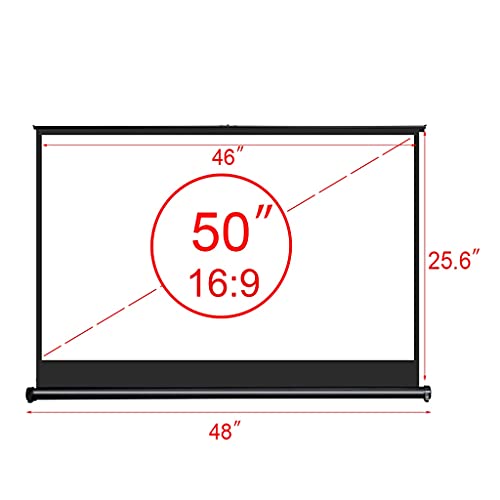 Pantalla portátil de proyección 50 pulgadas 16:9 miniatura 2