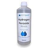 Peróxido de hidrógeno de calidad alimentaria 3% – 1 litro (1000 ml) – H2O2...