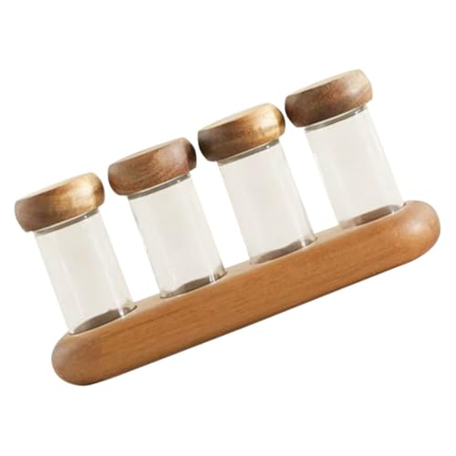 1 Set Sugar Jar Espresso Bean Storage Empty Jars Condiment Containers Single Dose Coffee Bean Tea Display Rack Spice Storage Holder Kitchen Supplies Condiment Jars Salt Jar Glass OKUMEYR