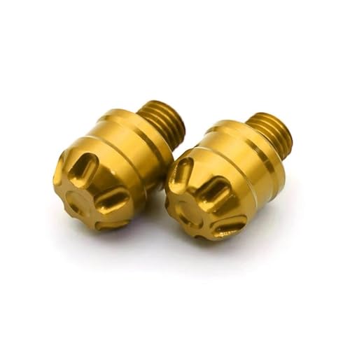 Motorrad Spiegel Stopfen Für Aprilia RSV4 RSV1000/R Für Caponord 1200 Für Dorsoduro 750 Motorrad-Rückspiegellochstopfen Schraubenbolzenabdeckung(Gelb)