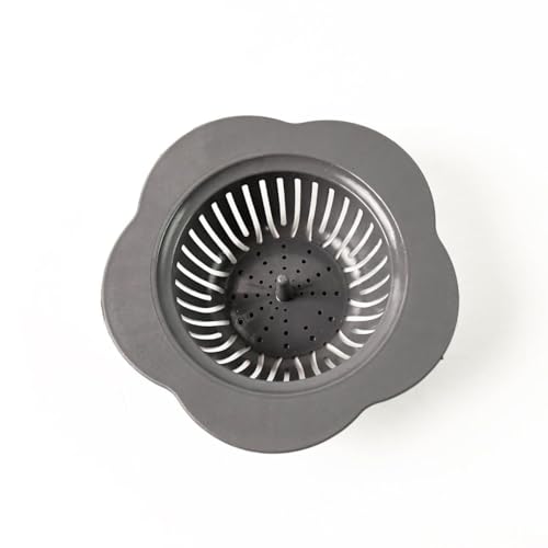 Image of Sink Strainer Plastic Sink Strainer Kitchen Easy Clean Sink Drain Filter Basket & Stainless Steel Sink (Plastic)