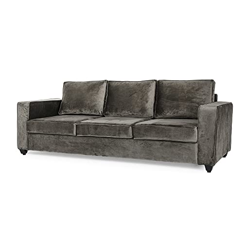 Image of Wakefit Sofa Set | 3 Year Warranty | Sofa 5 Seater, 5 Seater Sofa for Living Room, Wooden Sofa Set, Sofa Set 3+2 Seater - Napper(Fabric-Velvet : Tuscan Tan)