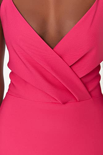 Trendyol Abito a Fascia Incrociata Dress, Fucsia