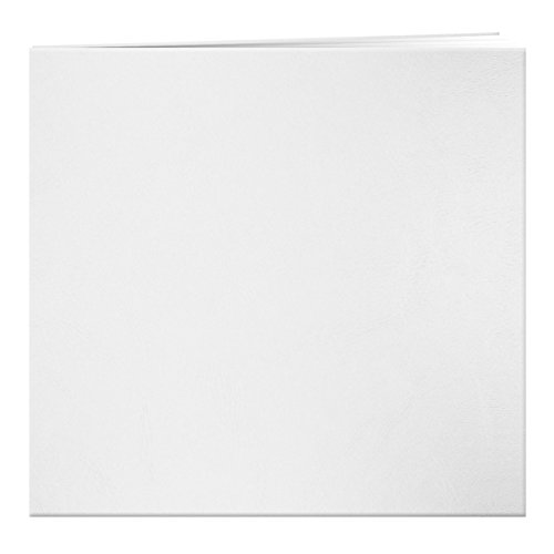 Álbum de fotos Pioneer Photo Albums MB-10 WT de tapa de cuero sintético, 12 x 12 pulgadas, blanco brillante miniatura 1