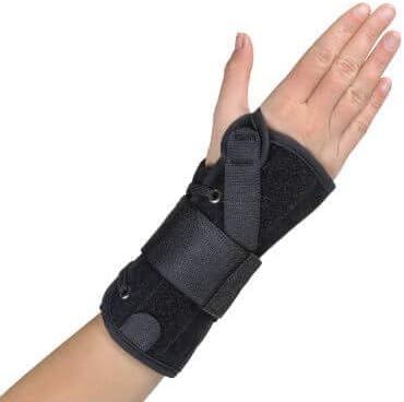 444-RM Orthosis Wrist/Forearm Lacing Perforated Suede Right Med Black Part# 444-RM by Hely & Weber