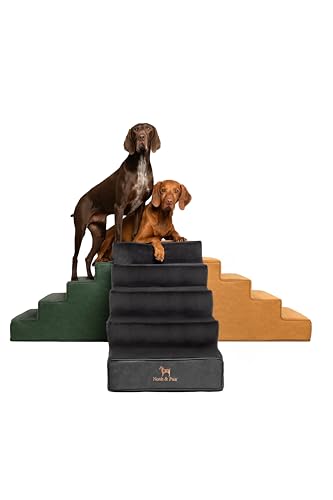 Noah & Paw Dog Stairs, Dog Ramp for Bed (20' Extra...
