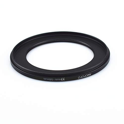Image of 77mm to 58mm /77mm-58mm Step-Down Ring Filter Adapter for All Brands UV,ND,CPL,Metal Step-Down Ring Adapter