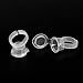 Pack of 100 Ink Rings Disposable Ink Cup Transparent Plastic Microblading Pigment Glue Holder for Eyelash Extension Pigment