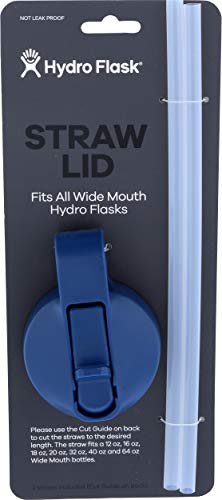 Hydro Flask Bottle Wide Mouth Straw Lid Cobalt, 1 EA Hydro Flask Bottle Wide Mouth Straw Lid Cobalt, 1 EA