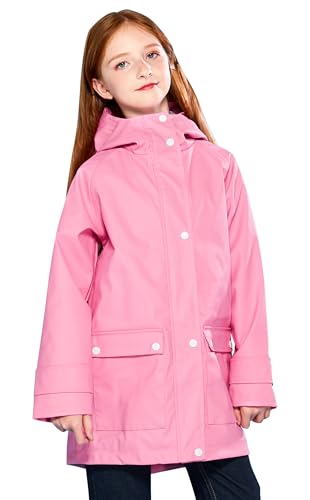 Kids rain jacket with hood, waterproof and windproof