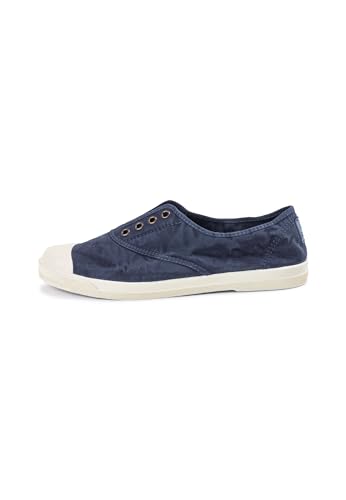Natural World Eco - Zapatillas Hombre de algodón orgánico y Caucho - Color Azul Marino - 3102E