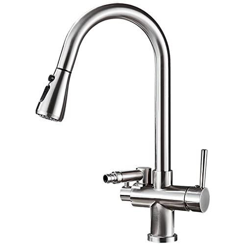 Robinet de cuisine extractible pour un évier de barre moderne et un nettoyage fluide