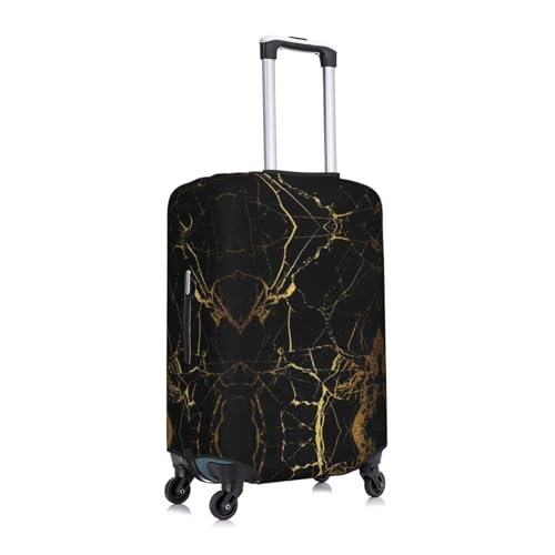 Stylish Gold Marbling Texture Print Luggage Suitcase Cover Protector Luggage Washable Covers With Concealed Zipper3