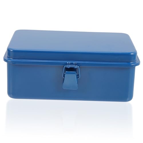 PENIKOKO Cassetta Porta Attrezzi in Ferro Resistente per Organizzazione Meccanica e Uso Domestico Contenitore per Piccoli Utensili e Accessori Portatile e Durevole