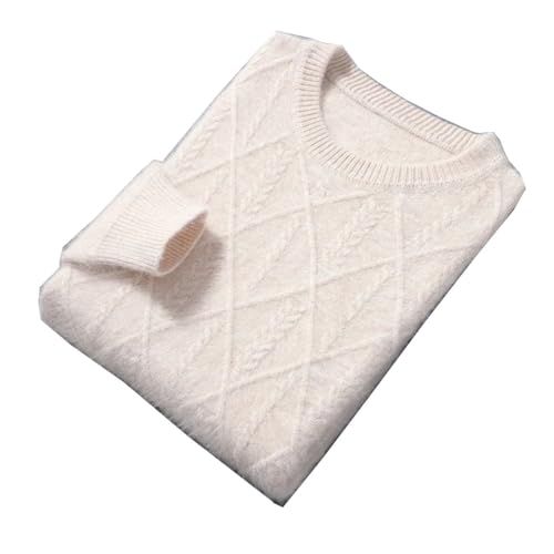 Men Cashmere Sweater Pullover Winter Basis Loose Plus Size Small Grain Casual Knitting Sweater