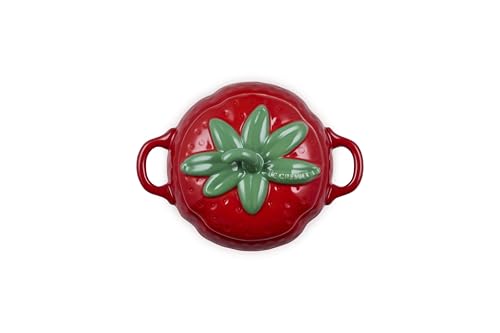 Image of Le Creuset Stoneware Strawberry Mini Cocotte, 19 oz., Cerise
