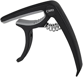JANEMO Guitar Capo, Portable Rust-Proof Metal Guitar Capo for Acoustic, Use for Guitars Ukulele Violin Mandolin Banjo
