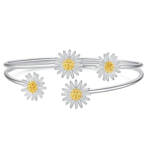 Bracelet Feng Shui marguerite : cadeau de mariage femme idéal