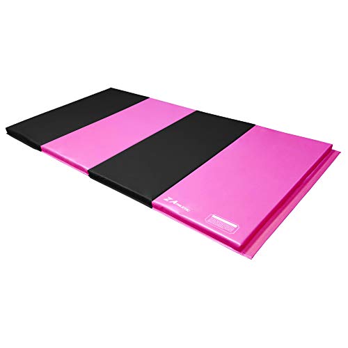 Z ATHLETIC 4ft x 8ft x 2in Folding Mat for Gymnastics, Martial Arts, Tumbling (Black and Pink) Z ATHLETIC 4ft x 8ft x 2in Folding Mat for Gymnastics, Martial Arts, Tumbling (Black and Pink)