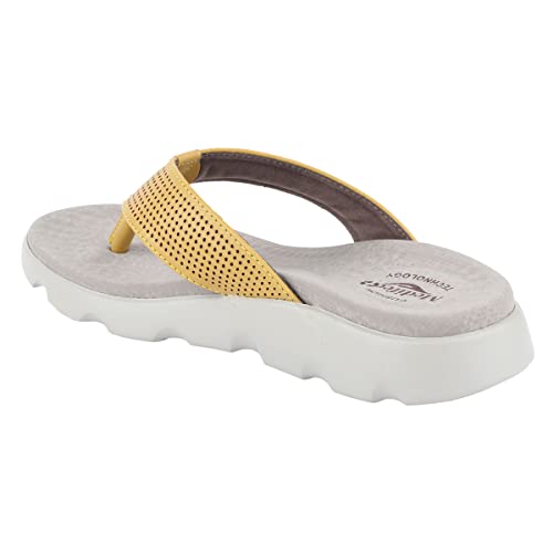 Image of Medifeet Broad Strap Cushioned Leather Slippers for Women