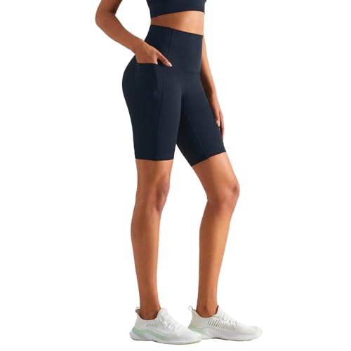 Women's Nude Feel No Awkwardness Thread Capris High Waist Peach Hip Pocket Yoga Pants Sports Fitness Running Underpants.