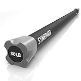 Synergee Workout Bar Weight Bar - 30lb Weights Padded Weighted Bars – Body Toning Exercise Bar,...