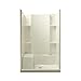 Accord 48" Seated Shower Kit with Age-in-Place Backers Base Finish: High Gloss Biscuit