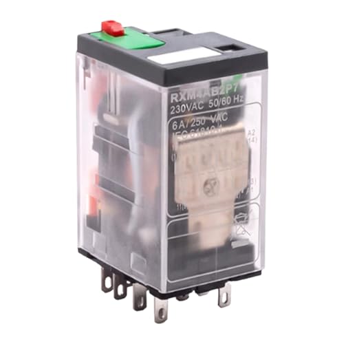 Relais RXM4AB2P7 14 broches AC 220V 6A avec embase pour automatisme et contacteur