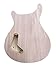 Yinfente Electric Guitar Body Unfinished Solid Wood HH Pickup Flame Maple Veneer Guitar Replacement DIY (mahogany)