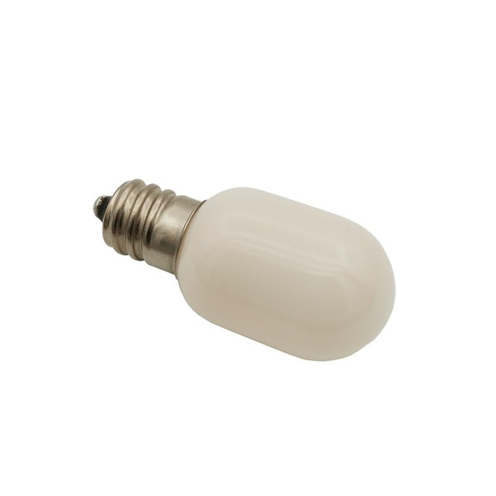 Fengyan Żarówki Domowe, Opakowanie 50 sztuk, żarówka LED do lodówki T20C DC12V E12 0,7/1,5/2,5 W z mlecznym szkłem(3000K warm white,2.5W 12V)
