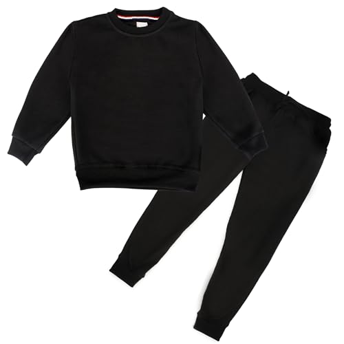 Image of Kids Woolen Graphic Print Sweatshirts and Sweatpants Set for Kids Suit Set (SWT.RN.TR-38)