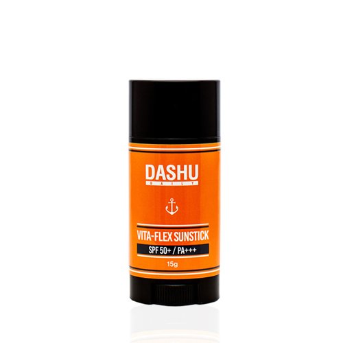 DASHU Daily Vita-Flex Sunstick .53oz - Face sun stick, SPF 50, UVA/UVB face & body protection for sensitive skin, Non-greasy sunscreen stick, Sun blocker