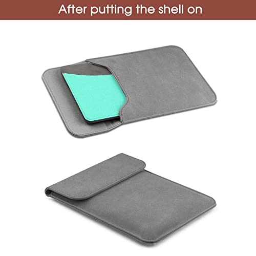 HoYiXi Custodia a Tasca per 6.8'' Kindle Paperwhite 11a Generazione 2021/Kindle Paperwhite Signature Edition 2021/Kindle 2019 Custodia Sleeve per 6 - 6.8'' Kindle Kobo E-reader E-book, Grigio - Image 6