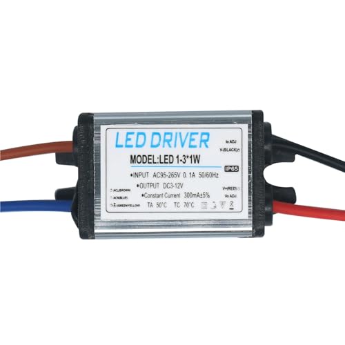 Alimentation 300mA étanche pour driver LED de spots de terrasse 1-3W