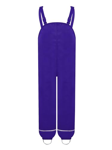 renvena Kids Boys Girls Cycling Rainpants Water Resis Tant Overalls Trousers Rain-Proof Toddler 1-8 Years