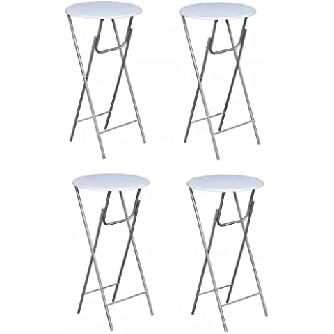 vidaXL Set of 4 Modern Bar Tables Cover