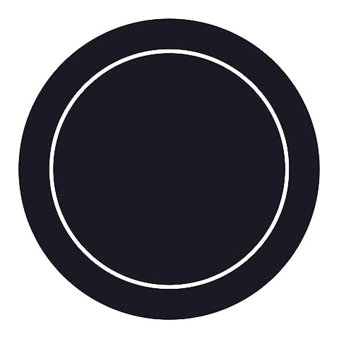 nuveti 24/31/47/55 inch Round Poker Mat for Texas Holdem | Portable Poker Table Top with Art Deco Layout Print 8 Player Game Layout Mat to Play Cards, Poker Games, Blackjack, Casino Cover