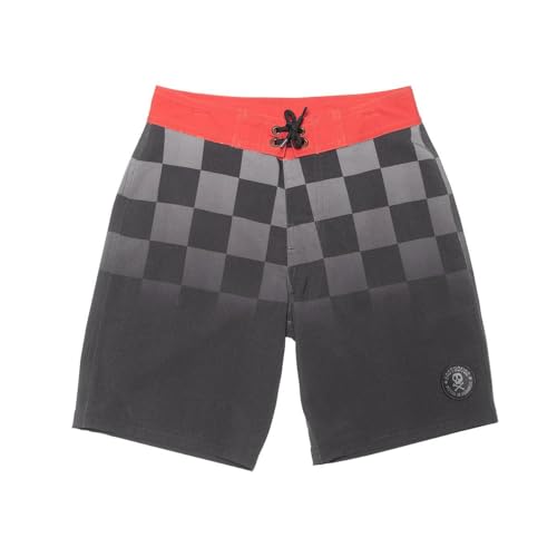 FASTHOUSE Youth Lost Boys Boardshorts (Black/Red, Y28)