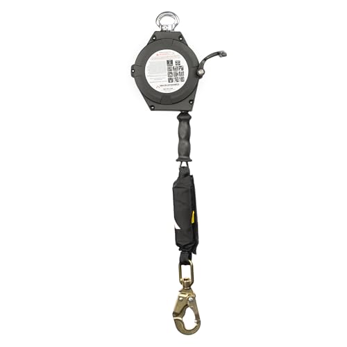 Image of Malta Dynamics Edgehog Self Retracting Lifeline - 30' Leading Edge Fall Protection Yoyo Cable, Class 2 Retractable Lanyard with Quick-Action Brake, OSHA and ANSI Compliant Safety Lanyard