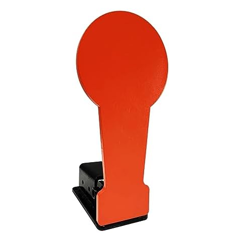 Atflbox 3/8" AR500 12.8'' Classic Popper Steel Shooting Target, 6'' Plate Auto Reset Target for Shooting Range, Suitable for Pistol, Rifle, Handgun, Shotgun, Rimfire Cover