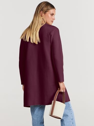 Image of ANRABESS Womens Cardigan Sweater Open Front Knit Long Coatigan Dressy Casual Jacket Coat 2026 Fall Outfits Classy Clothes