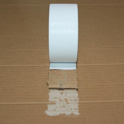 Image of Anti Slip Tape 2 Inch Wide, Waterproof Grip Adhesive Tape, Heavy Duty High Traction Friction for Indoor /Outdoor Steps (33 Ft /White).